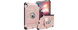 For Apple iPad 10th Gen 2022 Tablet Tough Hybrid Rotating 360 Degree Kickstand - Rose Gold
