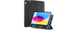 For Apple iPad 10th Gen 2022 Tablet Vertical 3in1 Tough Hybrid Kickstand - Black/Black
