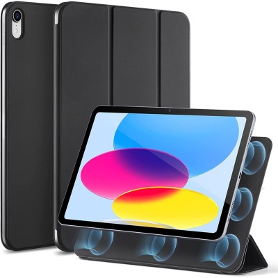 For Apple iPad 10th Gen 2022 Tablet Vertical 3in1 Tough Hybrid Kickstand - Black/Black