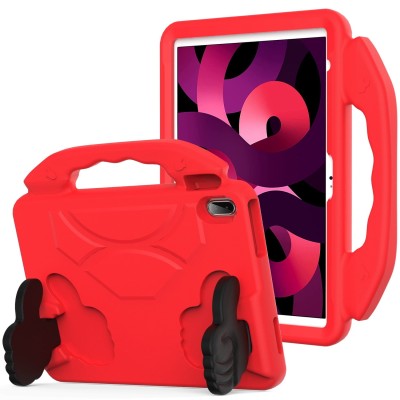 For Apple iPad 10th Gen 2022 Thumbs Up Kickstand Shockproof Tablet Case Cover - Red