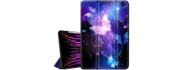 For Apple iPad 10th Gen 2022 Trifold Magnetic Closure PU Leather Case Cover - Butterfly
