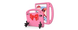 For Apple iPad 8/7 10.2 inch Bow Hands Kickstand Tablet Case Cover - Pink