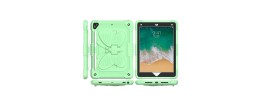 For Apple iPad 8/7 10.2 inch Butterfly Kickstand 3in1 Tough Hybrid Case Cover with Shoulder Strap - Colorful Green