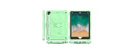 For Apple iPad 8/7 10.2 inch Butterfly Kickstand 3in1 Tough Hybrid Case Cover with Shoulder Strap - Light Green