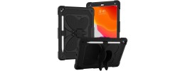 For Apple iPad 8/7 10.2 inch Bow Hands Kickstand Tablet Case Cover - Black