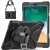 For Apple iPad 9.7 inch Tablet Complete 360 Tough Hybrid Kickstand with Shoulder Hand Strap - Black