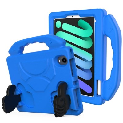 For Apple iPad 9.7 inch Thumbs Up Kickstand Shockproof Tablet Case Cover - Blue