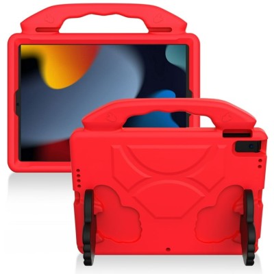 For Apple iPad 9.7 inch Thumbs Up Kickstand Shockproof Tablet Case Cover - Red