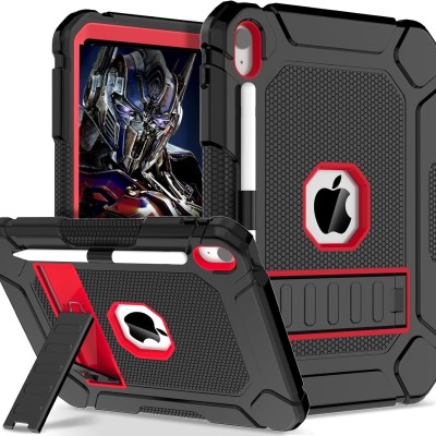 For Apple iPad 9th 8th 7th Gen 10.2 inch Tablet Complete 360 Tough Hybrid Kickstand with Shoulder Hand Strap - Purple