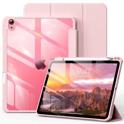 For Apple iPad 9th 8th 7th Gen 10.2 inch Tablet Tough Hybrid Rotating 360 Degree Kickstand - Rose Gold
