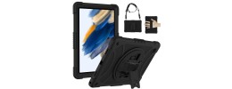 For Apple iPad 9th 8th 7th Gen 10.2 inch Tablet Vertical 3in1 Tough Hybrid Kickstand - Black/Black