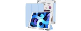 For Apple iPad 9th Gen 10.2 inch (2021) Bow Hands Kickstand Tablet Case Cover - Blue