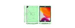 For Apple iPad 9th Gen 10.2 inch (2021) Butterfly Kickstand 3in1 Tough Hybrid Case Cover with Shoulder Strap - Colorful Green