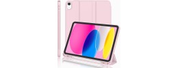 For Apple iPad (A16) 2025 / iPad 10th Gen 10.9 inch 3in1 Multi-Functional Tablet Case for Hand  Shoulder  Pencil & Stand - Rose Gold