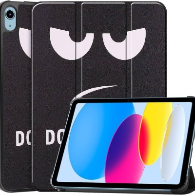 For Apple iPad (A16) 2025 / iPad 10th Gen 10.9 inch Trifold Magnetic Closure PU Leather Case Cover - Butterfly