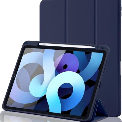 For Apple iPad Air 11 (M3) 2025 / Air 11inch 2024 Tough Tablet Strong Kickstand Hybrid Case Cover - Dark Blue