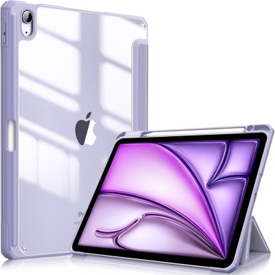 For Apple iPad Air 11 (M3) 2025 / Air 11inch 2024 Tough Tablet Strong Kickstand Hybrid Case Cover - Purple