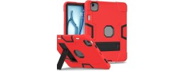 For Apple iPad Air 11 (M3) 2025 / Air 11inch 2024 Tough Tablet Strong Kickstand Hybrid Case Cover - Red