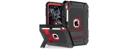 For Apple iPad Air 11inch 2024 10.2 inch 3in1 Multi-Functional Tablet Case for Hand, Shoulder, Pencil & Stand - Red