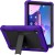 For Apple iPad Air 13 (M3) 2025 / Air 13inch 2024 3in1 Multi-Functional Tablet Case for Hand Shoulder Pencil & Stand - Black