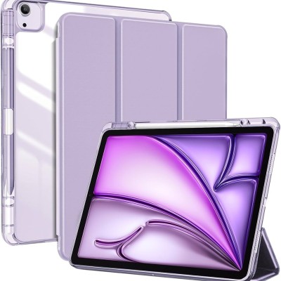 For Apple iPad Air 13inch 2024 Tough Tablet Strong Kickstand Hybrid Case Cover - Purple