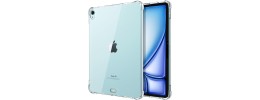 For Apple iPad Air 13inch 2024 Trifold Magnetic Closure PU Leather Case Cover - Blue