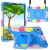 For Apple iPad Air 4 / iPad Air 5 / iPad Pro 11 inch 3in1 Tablet Tough Hybrid Rotating 360 Degree Kickstand - Rainbow/Blue
