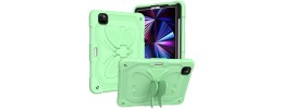 For Apple iPad Air 4 / iPad Pro 11 inch Butterfly Kickstand 3in1 Tough Hybrid Case Cover with Shoulder Strap - Light Green