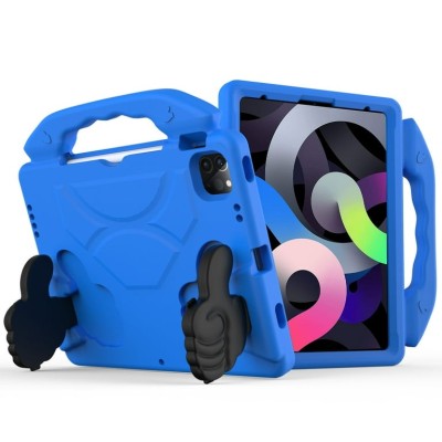 For Apple iPad Air 5/4/iPad Pro 11 inch Bow Hands Kickstand Tablet Case Cover - Blue