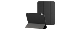 For  Apple iPad 9th Gen 10.2 inch (2021) Trifold Magnetic Closure PU Leather Case Cover - Black