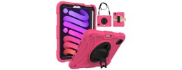 For Apple iPad Mini 6th Gen 8.3 inch (2021) Tablet Tough Hybrid Rotating 360 Degree Kickstand - Rose Gold