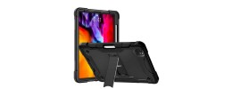 For Apple iPad Pro 12.9 inch (2021) Tough Tablet Strong Kickstand Hybrid Case Cover - Black
