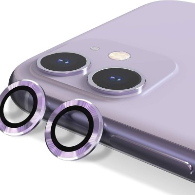 For Apple iPhone 11/12 mini Diamond Bling Camera Lens Full Tempered Glass - Mixed Color