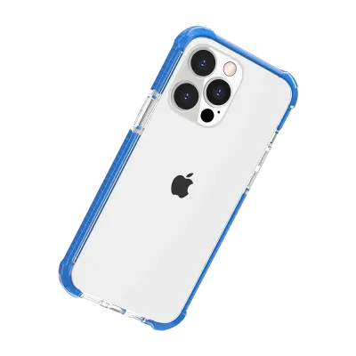 For Apple iPhone 11 (XI6.1) Acrylic Tough 2.5mm Transparent ShockProof Hybrid Case Cover - Blue