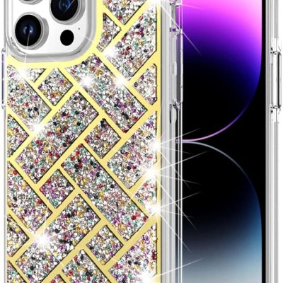 For Apple iPhone 11 (XI6.1) Bling Hybrid Case Cover - D