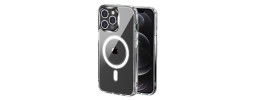 For Apple iPhone 11 Pro MAX (11PMax) [Magnetic Circle] CD Pattern Transparent Rugged Hybrid - Black