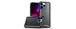 For Apple iPhone 11 Pro MAX (XI6.5) Rank Tough Strong Modern Fused Hybrid Case Cover - Black