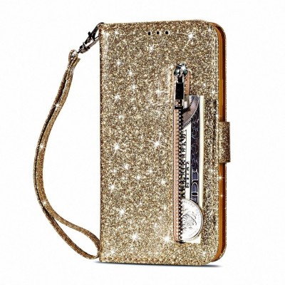 For Apple iPhone 11 Pro MAX (XI6.5) Diamond Bling Design Wallet With Lanyard Cover Case - Dreams Come True