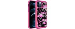 For Apple iPhone 11 Pro MAX (XI6.5) Exotic ShockProof Design Hybrid Case Cover - Blooming Rose