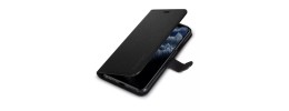 For Apple iPhone 11 Pro MAX (XI6.5) Premium Wallet MultiCard Holder Money Zipper With Magnetic Flap - Black