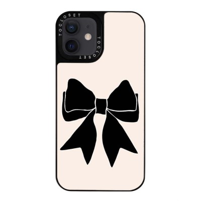 For Apple iPhone 11 Pro MAX (XI6.5) SPLENDID Glitter BOW Design TPU Case Cover - Black