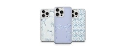 For Apple iPhone 11 Pro MAX (XI6.5) SPLENDID Glitter BOW Design TPU Case Cover - Blue