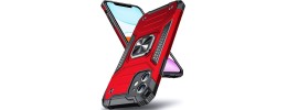 For Apple iPhone 11 (XI6.1) Alien Design Shockproof Kickstand Magnetic Hybrid Case Cover - Red