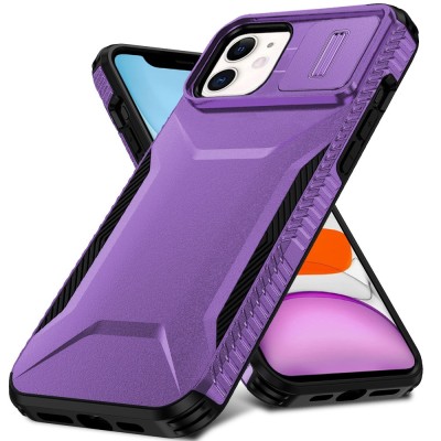 For Apple iPhone 11 (XI6.1) Attractive Design Shockproof Hybrid Case Cover - C