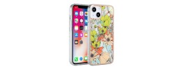 For Apple iPhone 11 (XI6.1) Beautiful 3in1 Floral Epoxy Design Hybrid Case Cover - J