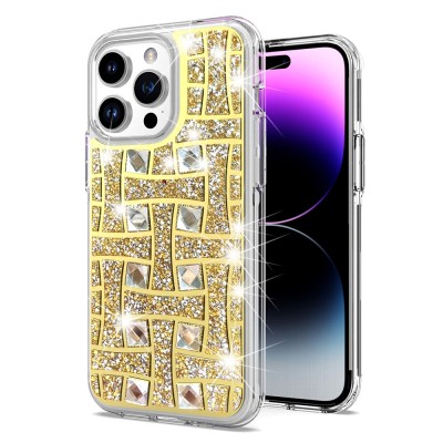 For Apple iPhone 11 (XI6.1) Bling Hybrid Case Cover - I
