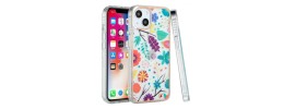 For Apple iPhone 11 (XI6.1) Classy Floral IMD Electroplated Edge ShockProof Case Cover - Floral B