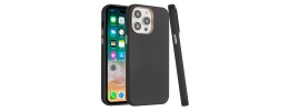 For Apple iPhone 11 (XI6.1) Classy Slick Chromed Around Hybrid Case Cover - Black