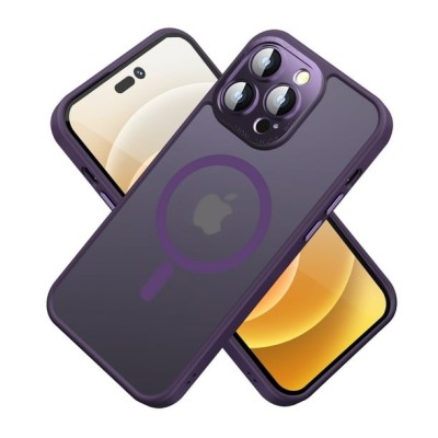 For Apple iPhone 11 (XI6.1) Complete Protection HQ Hybrid with Metal Tempered Camera Glass - Purple