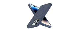 For Apple iPhone 11 (XI6.1) OPTIMUM Magnetic Ring Stand Hybrid Case Cover - Blue